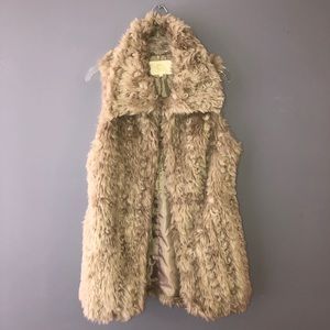 Faux Fur Collared Vest